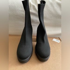 ASOS Design Black sock platform boots in size 6 women never worn